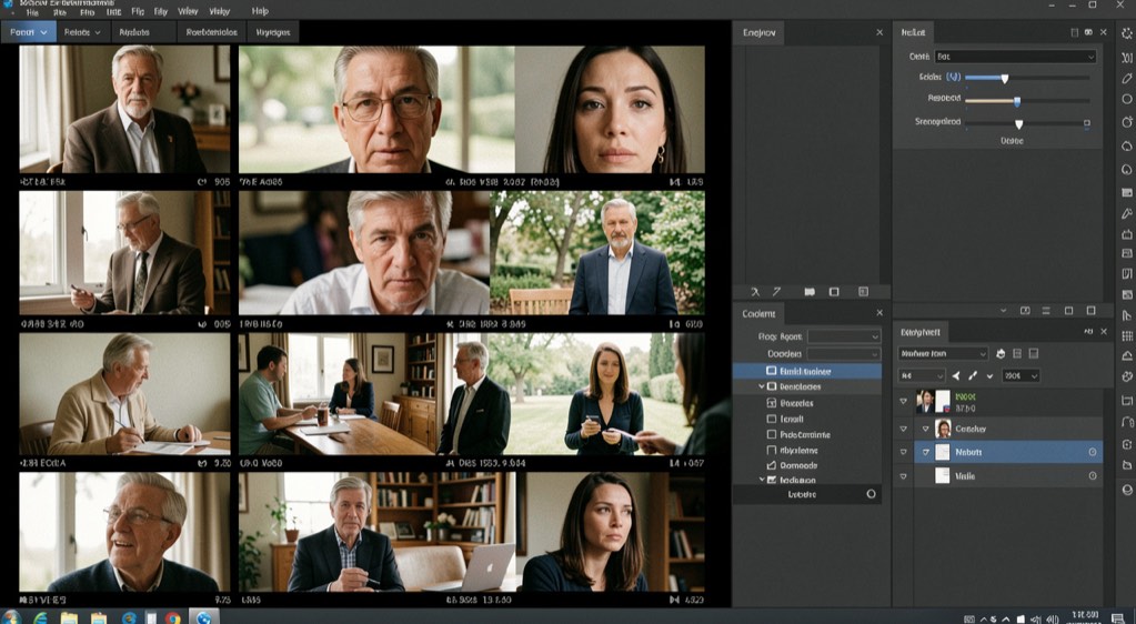 Buffered image frames arranged beside encoder configuration notes